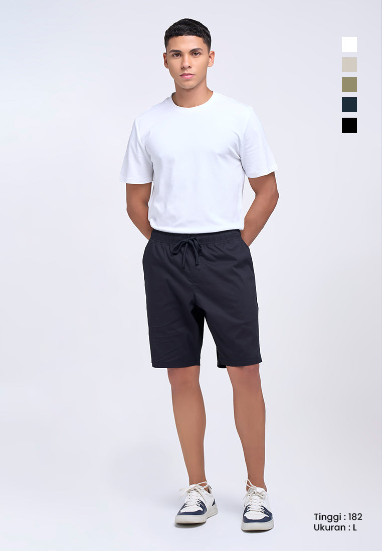 MANZONE - Celana Pendek Bermuda Pria Brian 01 - Black