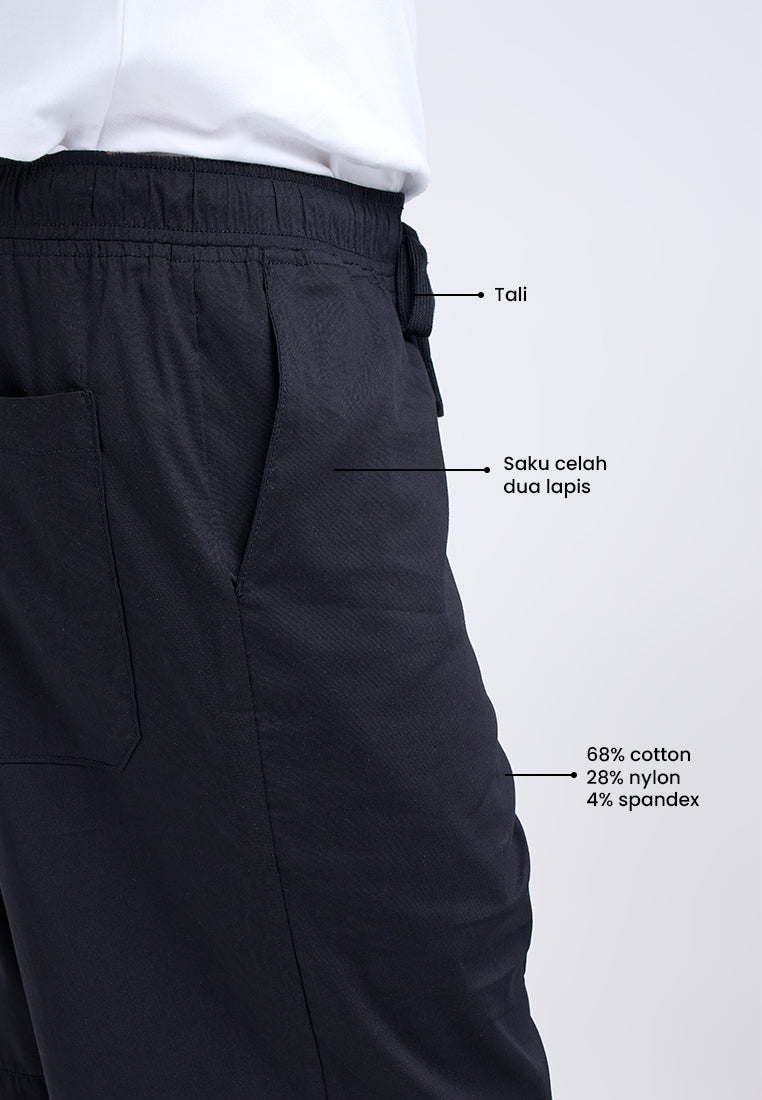 MANZONE - Celana Pendek Bermuda Pria Brian 01 - Black