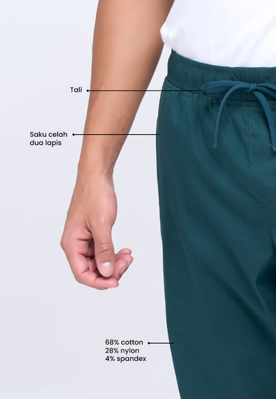 MANZONE - Celana Pendek Bermuda Pria Brian 04 - Dark Green