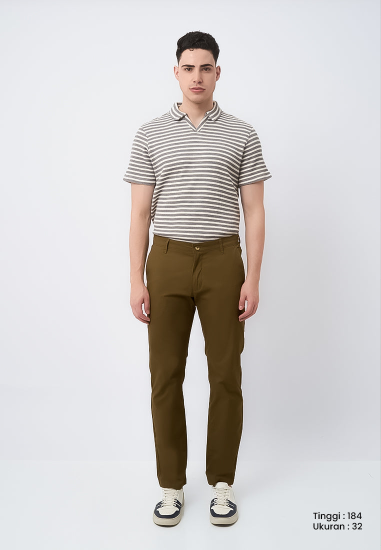 MANZONE - Celana Panjang Chinos Pria Durbiksa 02 Reguler Fit - Brown