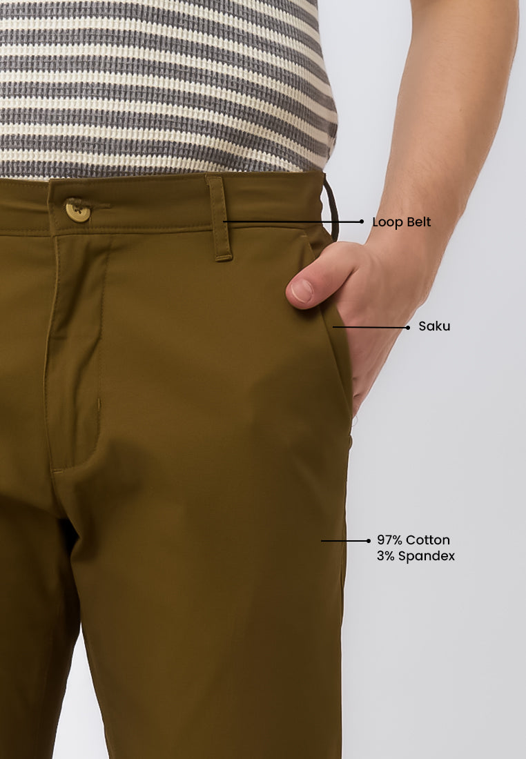 MANZONE - Celana Panjang Chinos Pria Durbiksa 02 Reguler Fit - Brown