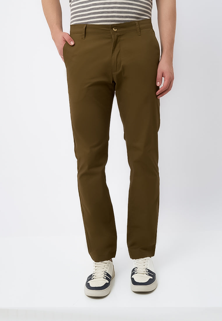 MANZONE - Celana Panjang Chinos Pria Durbiksa 02 Reguler Fit - Brown