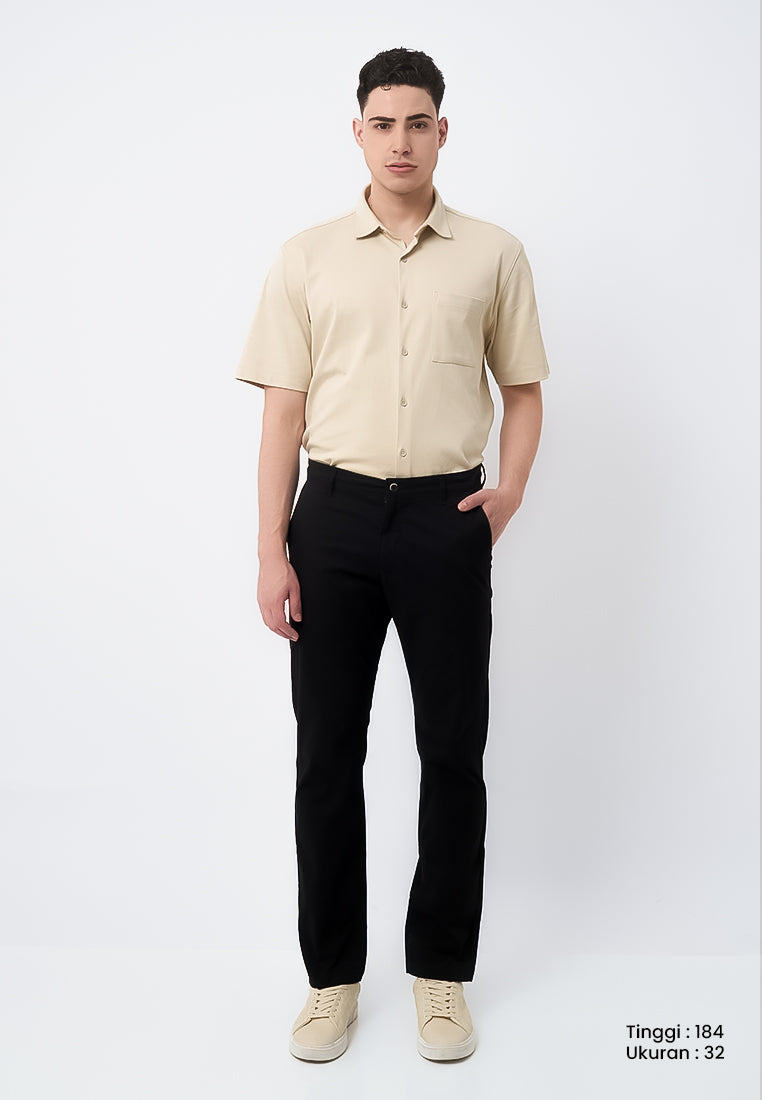 MANZONE - Celana Panjang Chinos Pria Durbiksa 04 Reguler Fit - Black