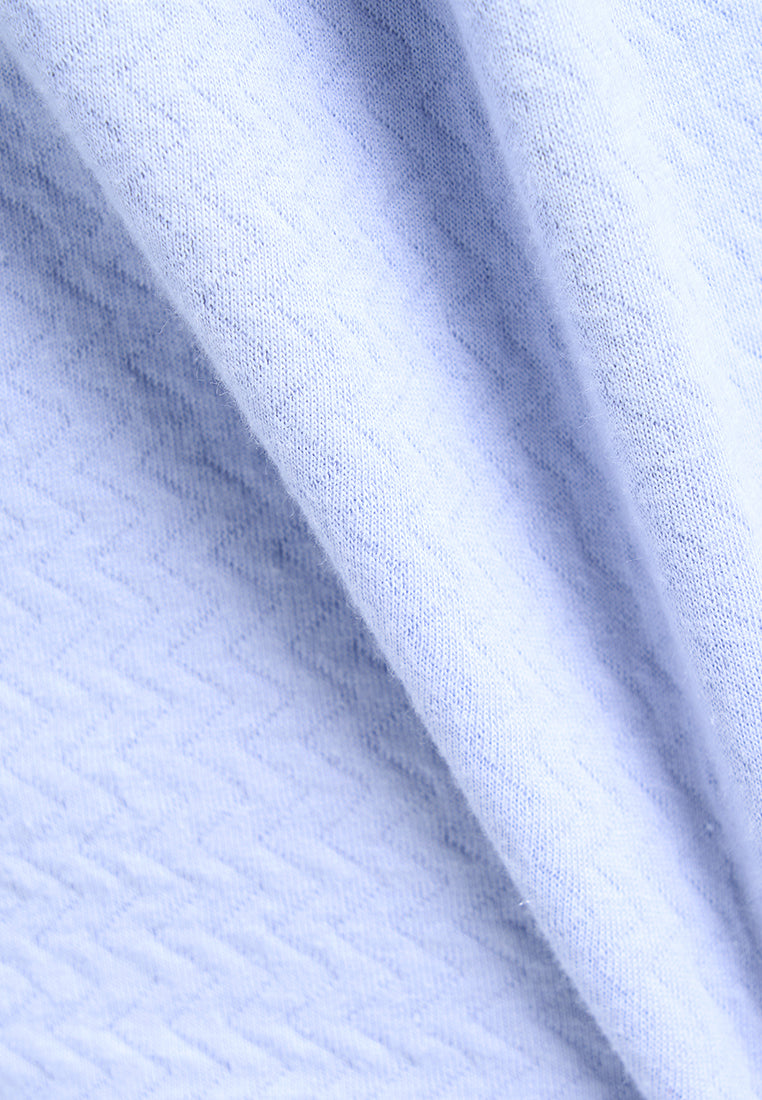 MANZONE - Sweatshirt Dobby Lengan Panjang Pria Jefro 02 - Light Blue