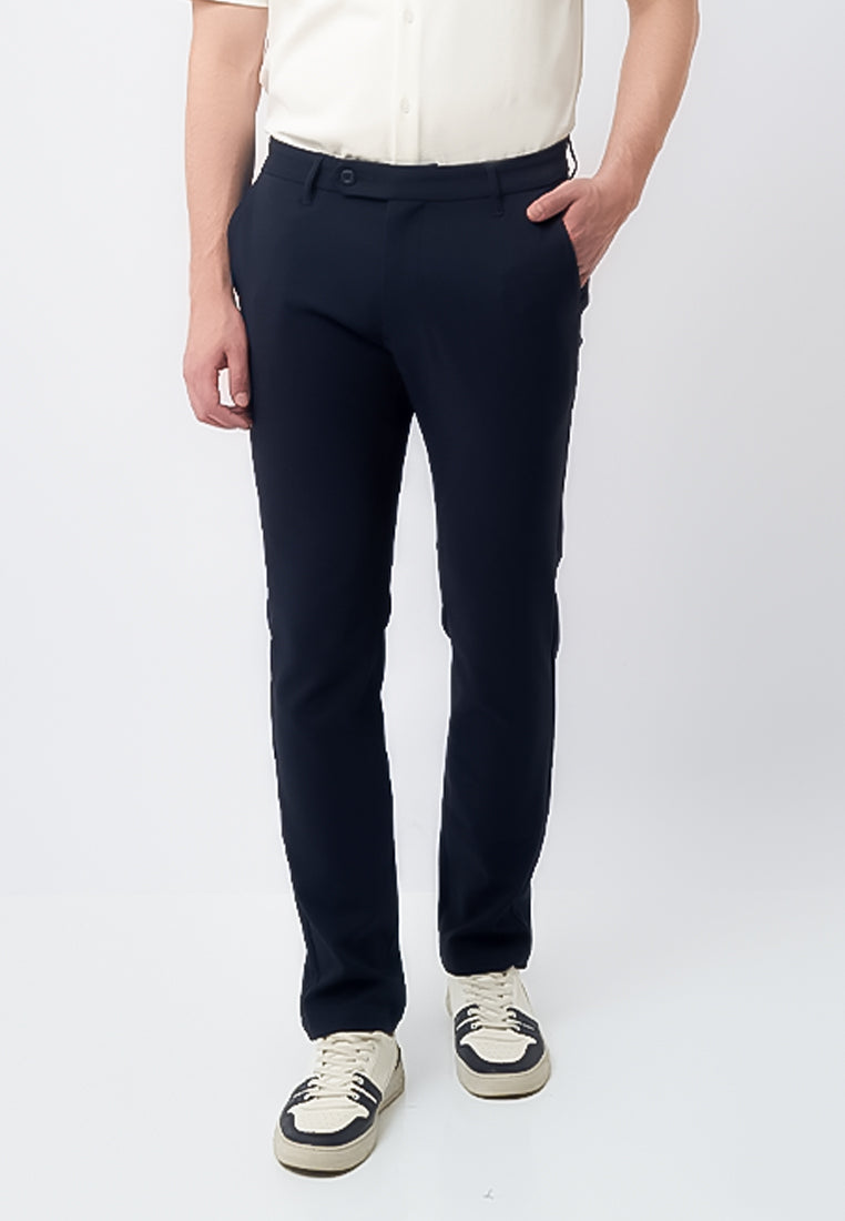 MANZONE - Celana Panjang Formal Pria Marc 03 Slim Fit - Navy