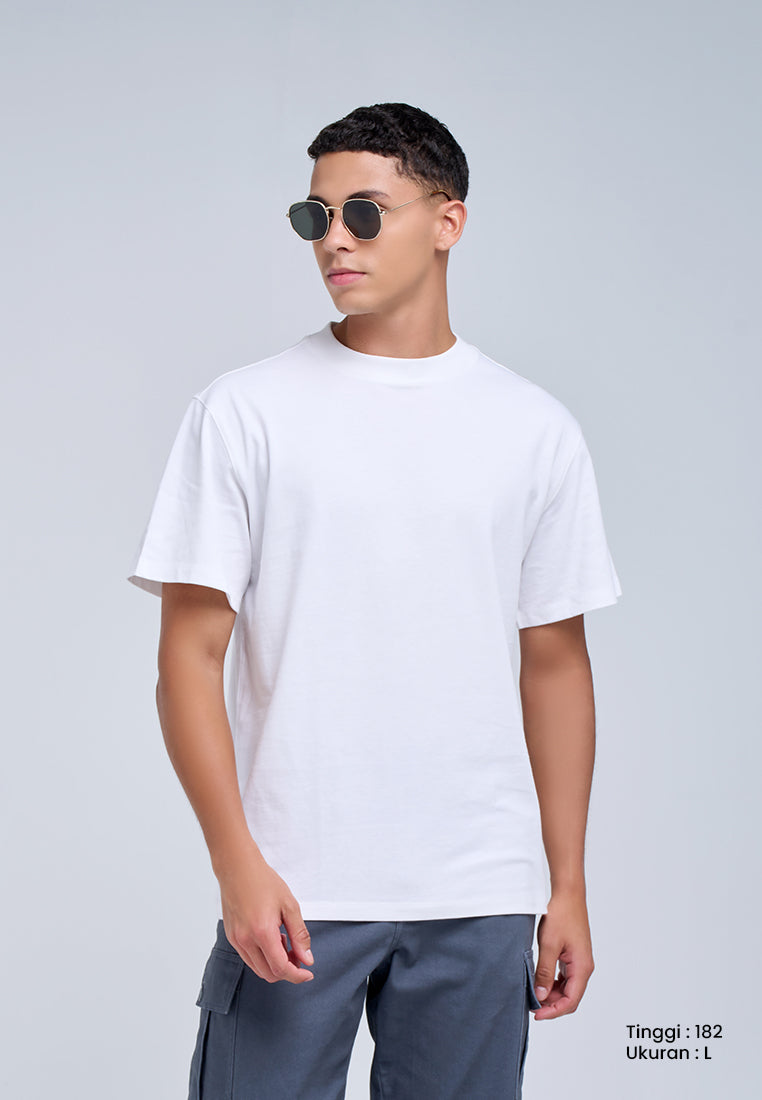 MANZONE - Kaos Jersey Lengan Pendek Pria Shiloh 06 Relaxed Fit - White