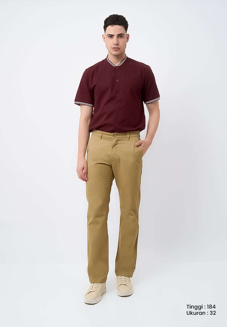 MANZONE - Celana Panjang Chinos Pria Turner 03 Reguler Fit - Khaki