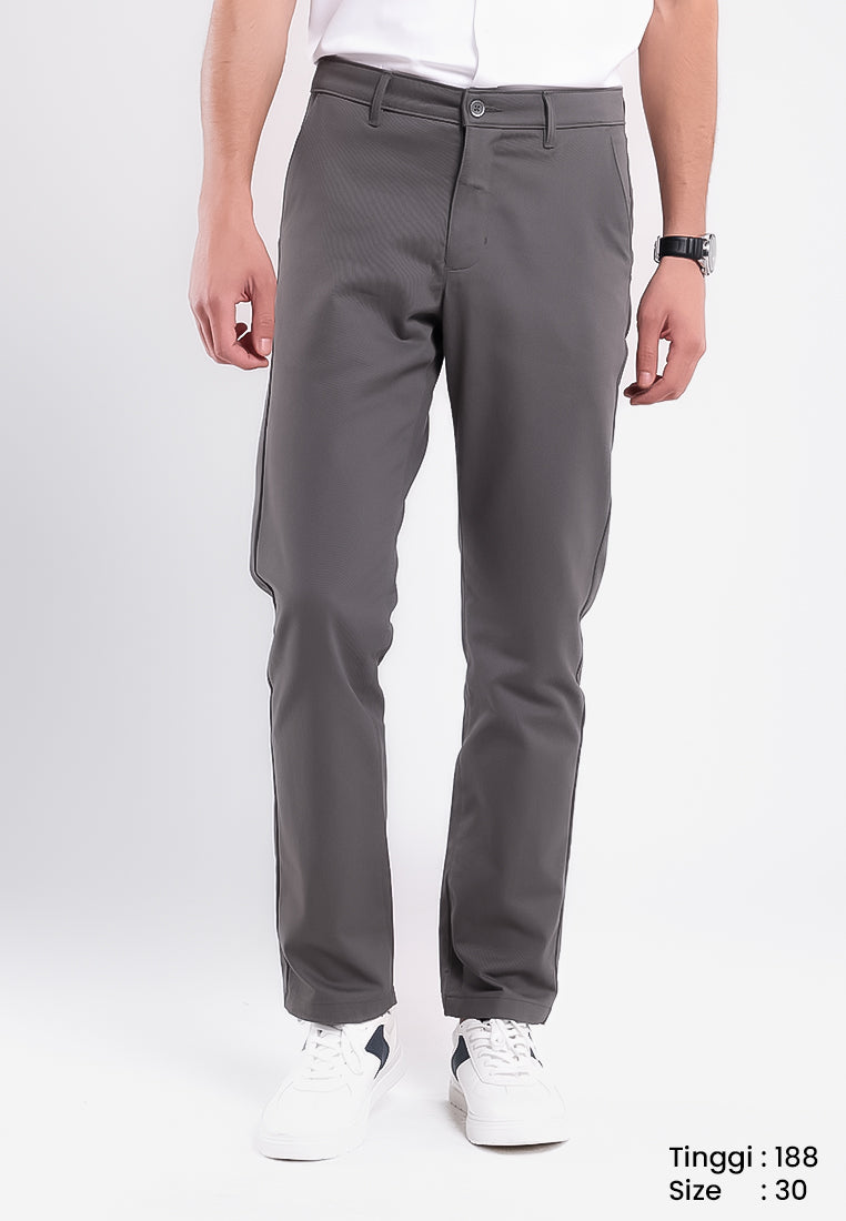 MANZONE - Celana Panjang Chinos Pria Turner 06 Reguler Fit - Dark Grey