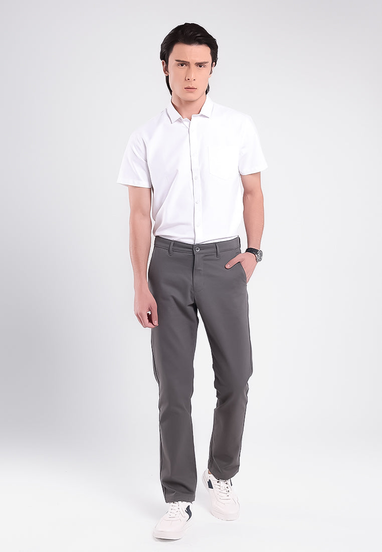 MANZONE - Celana Panjang Chinos Pria Turner 06 Reguler Fit - Dark Grey