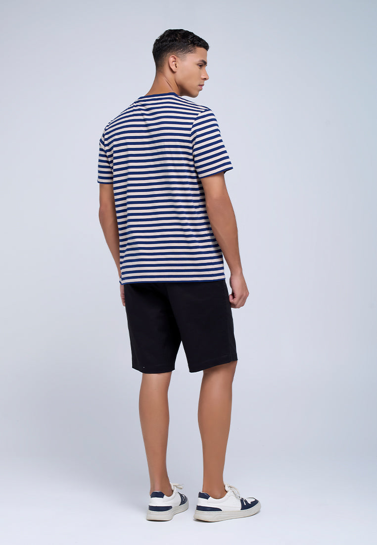 MANZONE - Kaos Lengan Pendek Pria Vinley 02 Slim Fit - Navy