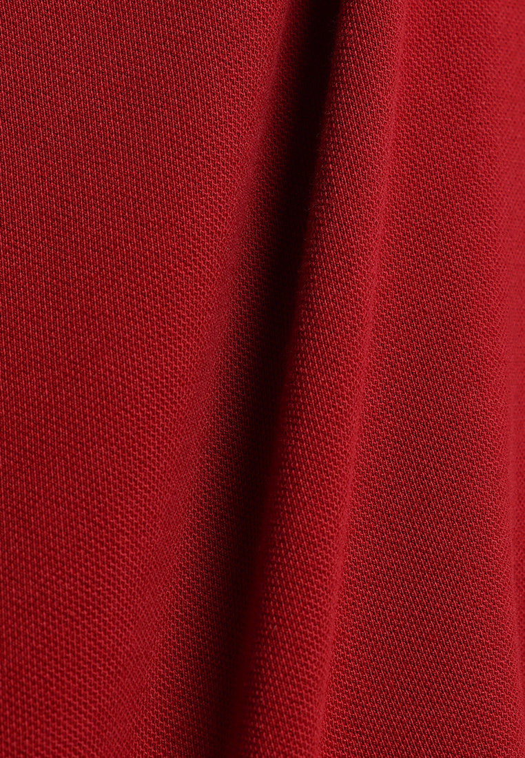 Manzone -  Polo Shirt Lengan Pendek Pria Id Lingga Slim Fit - Red