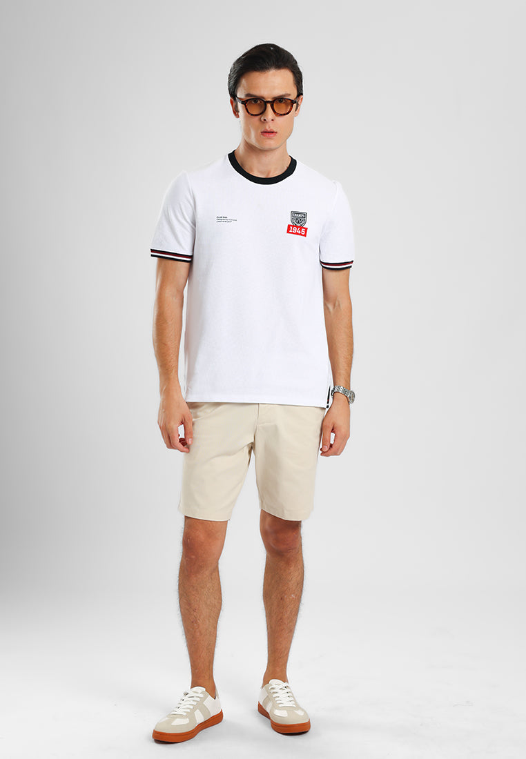 Manzone - Kaos Lengan Pendek Pria Id Wiratama Slim Fit - White