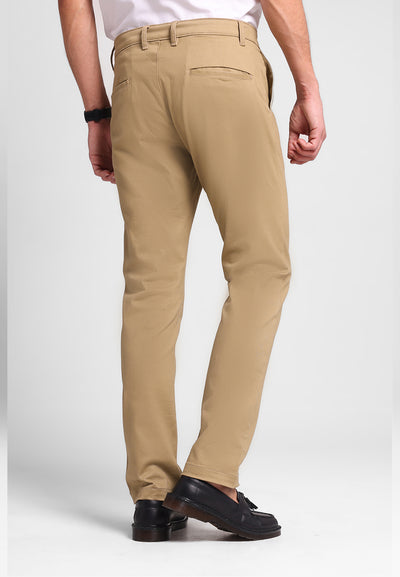 MANZONE - Celana Panjang Chinos Pria Lorenzo 01 Slim Fit - Brown