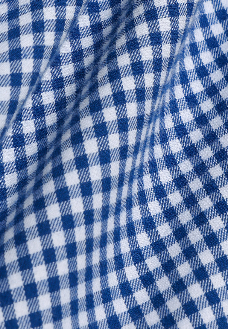 MANZONE - Kemeja Lengan Pendek Pria Karl 06 Modern Fit - Blue