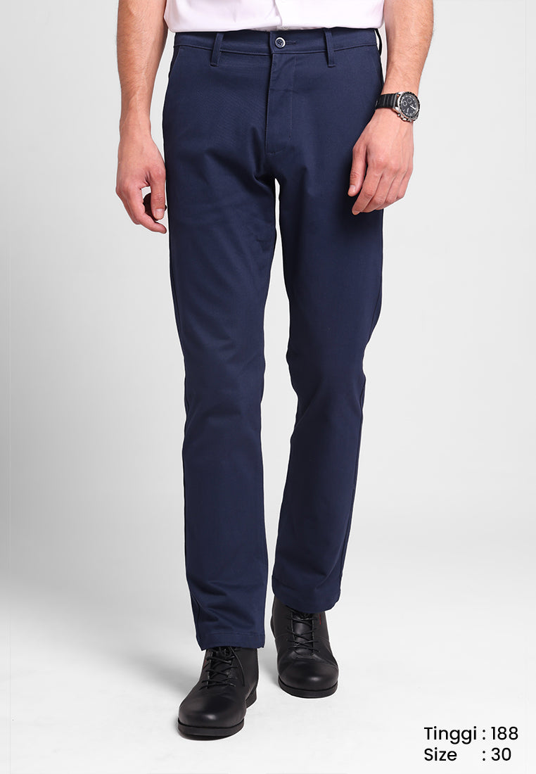MANZONE - Celana Panjang Chinos Pria Turner 02 Reguler Fit - Dark Navy