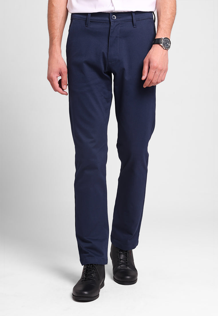 MANZONE - Celana Panjang Chinos Pria Turner 02 Reguler Fit - Dark Navy