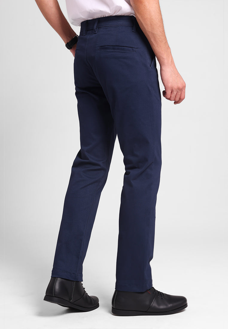 MANZONE - Celana Panjang Chinos Pria Turner 02 Reguler Fit - Dark Navy