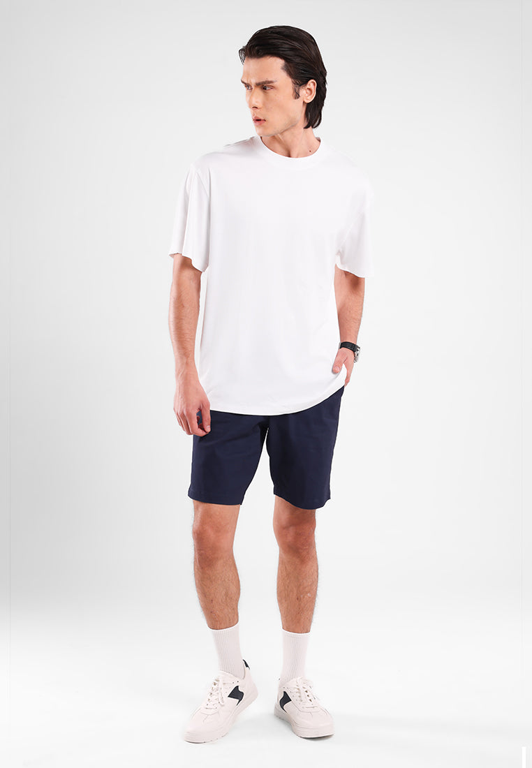 MANZONE - Kaos Lengan Pendek Pria Nova 05 Relaxed Fit - White