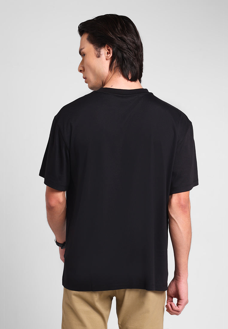 MANZONE - Kaos Lengan Pendek Pria Nova 01 Relaxed Fit - Black