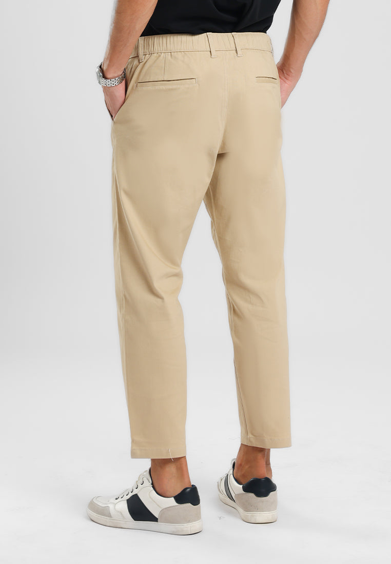 MANZONE - Celana Pria Ankle Tobias 03 Relaxed Fit - Cream