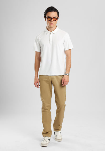 MANZONE - Polo Shirt Lengan Pendek Pria Otto 01 - White