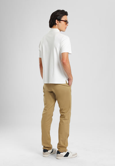 MANZONE - Polo Shirt Lengan Pendek Pria Otto 01 - White