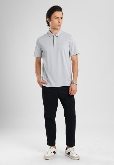 MANZONE - Polo Shirt Lengan Pendek Pria Otto 04 - Grey