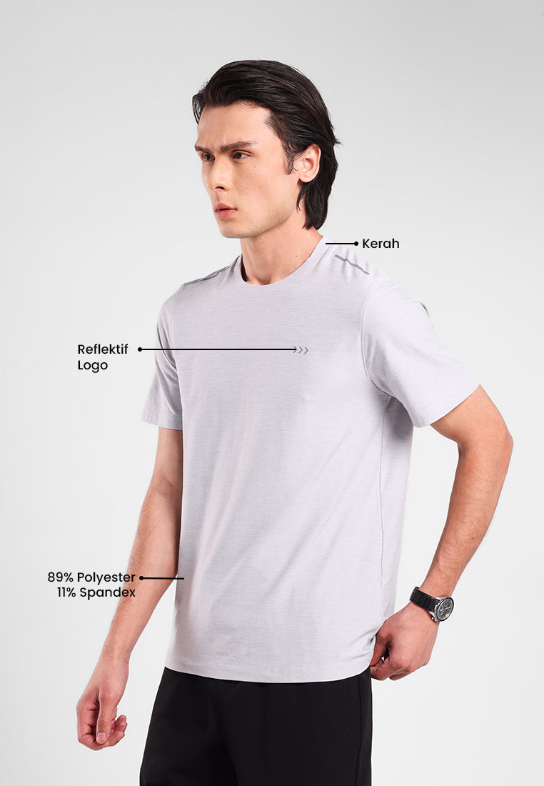MANZONE - Kaos Jersey Quick Dry Lengan Pendek Pria Jack 02 Slim Fit - Grey