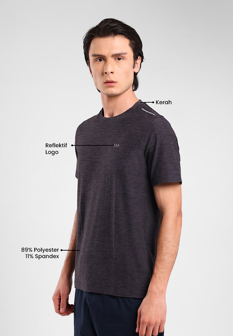 MANZONE - Kaos Jersey Quick Dry Lengan Pendek Pria Jack 01 Slim Fit - Dark Grey