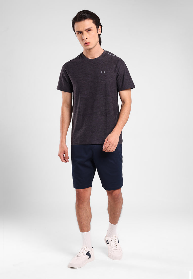 MANZONE - Kaos Jersey Quick Dry Lengan Pendek Pria Jack 01 Slim Fit - Dark Grey