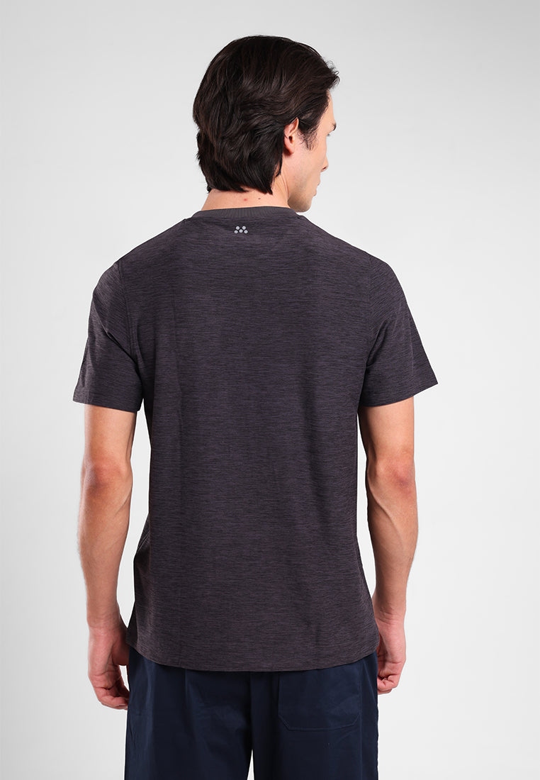 MANZONE - Kaos Jersey Quick Dry Lengan Pendek Pria Jack 01 Slim Fit - Dark Grey