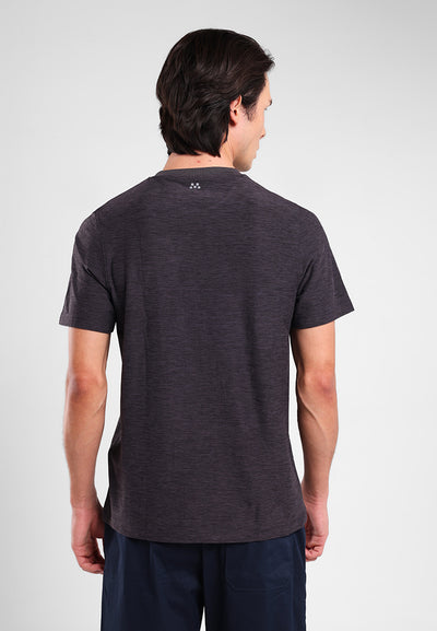 MANZONE - Kaos Jersey Quick Dry Lengan Pendek Pria Jack 01 Slim Fit - Dark Grey