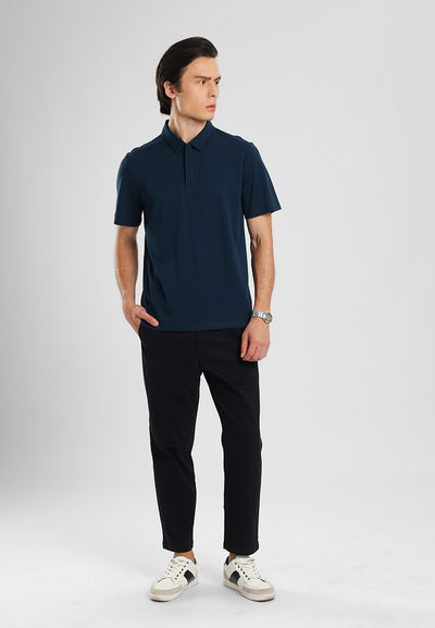 MANZONE - Polo Shirt Lengan Pendek Pria Otto 03 - Navy