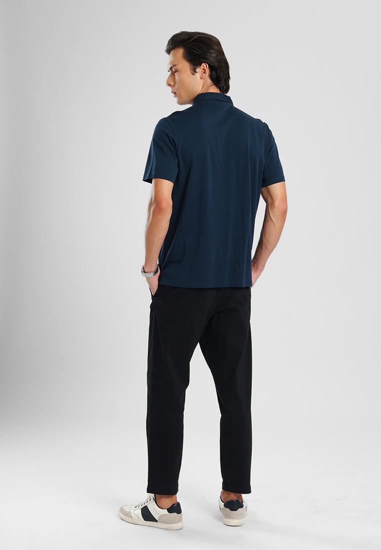 MANZONE - Polo Shirt Lengan Pendek Pria Otto 03 - Navy