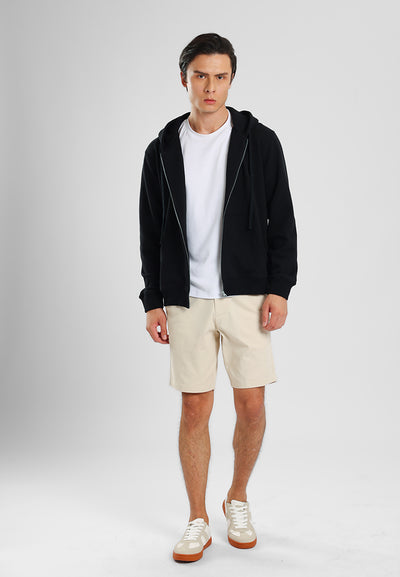 MANZONE - Jacket Hoodie Pria Storm 05 - Black