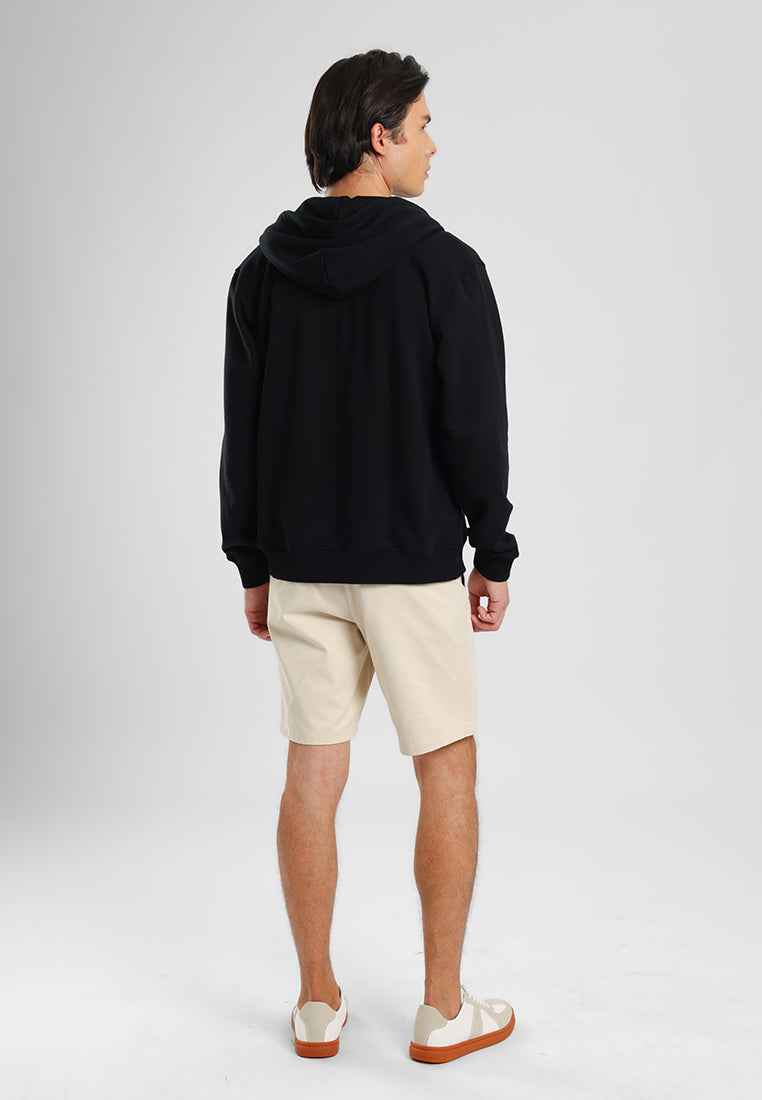 MANZONE - Jacket Hoodie Pria Storm 05 - Black