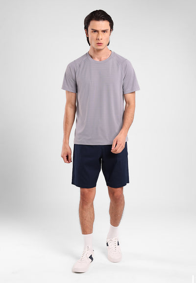 MANZONE - Kaos Lengan Pendek Pria Maloy Slim Fit - Dark Grey