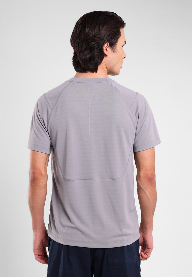 MANZONE - Kaos Lengan Pendek Pria Maloy Slim Fit - Dark Grey