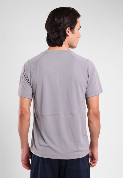 MANZONE - Kaos Lengan Pendek Pria Maloy Slim Fit - Dark Grey