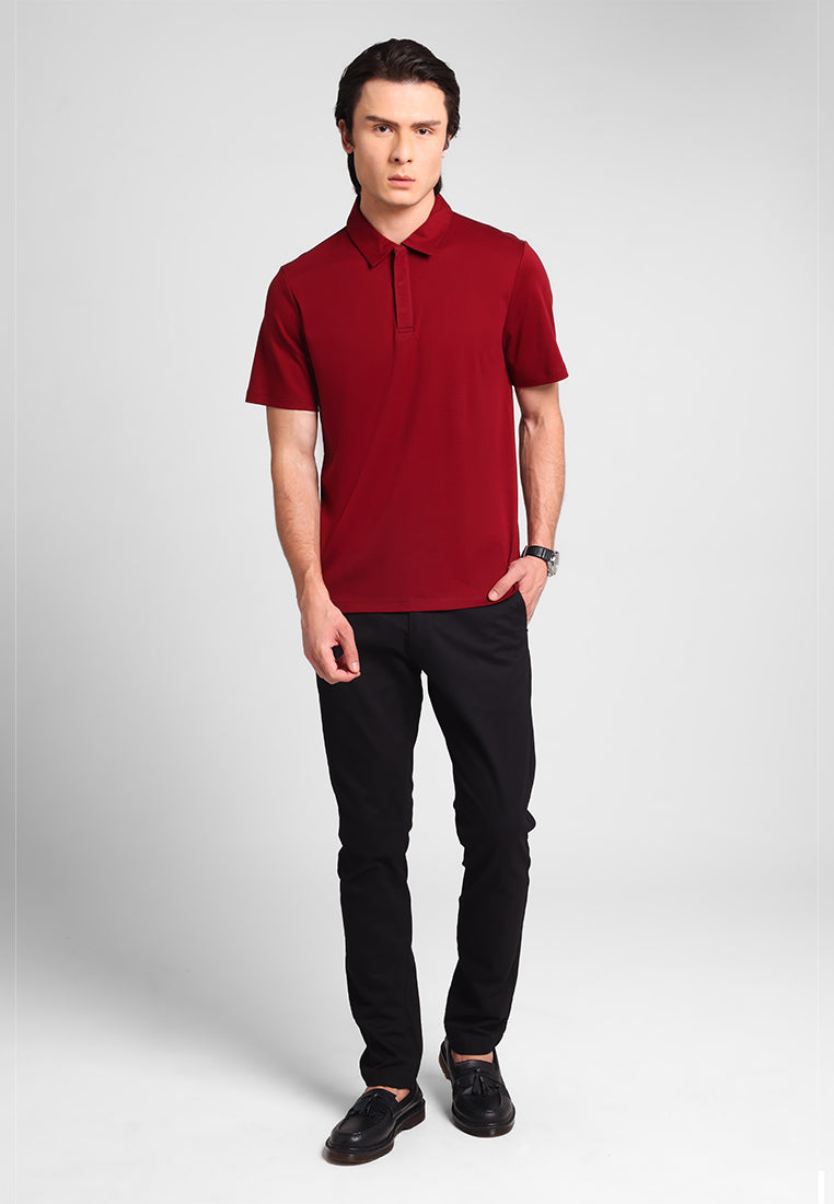 MANZONE - Polo Shirt Lengan Pendek Pria Otto 06 - Maroon