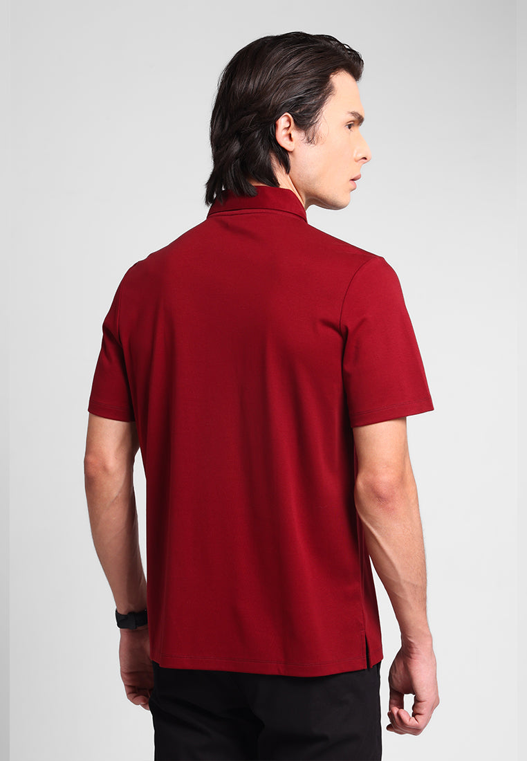 MANZONE - Polo Shirt Lengan Pendek Pria Otto 06 - Maroon