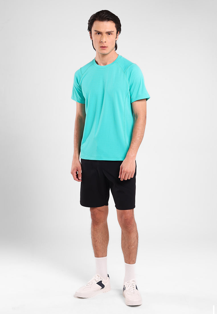 MANZONE - Kaos Lengan Pendek Pria Maloy Slim Fit - Tosca