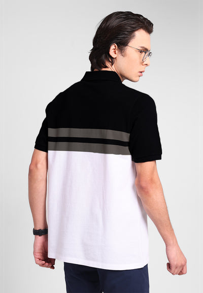 MANZONE - Kaos Polo Lengan Pendek Pria Peter 04 Slim Fit - Black