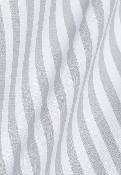 MANZONE - Kemeja Lengan Pendek Pria Terra 05 Modern Fit - Light Grey