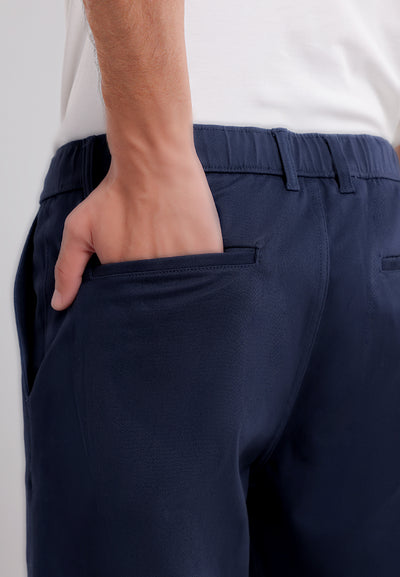 MANZONE - Celana Panjang Pria Bowzee 04 Relaxed Fit - Navy