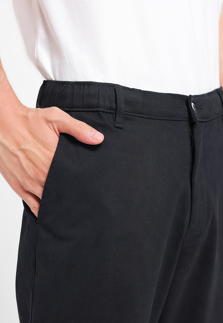 MANZONE - Celana Panjang Pria Bowzee 02 Relaxed Fit - Black