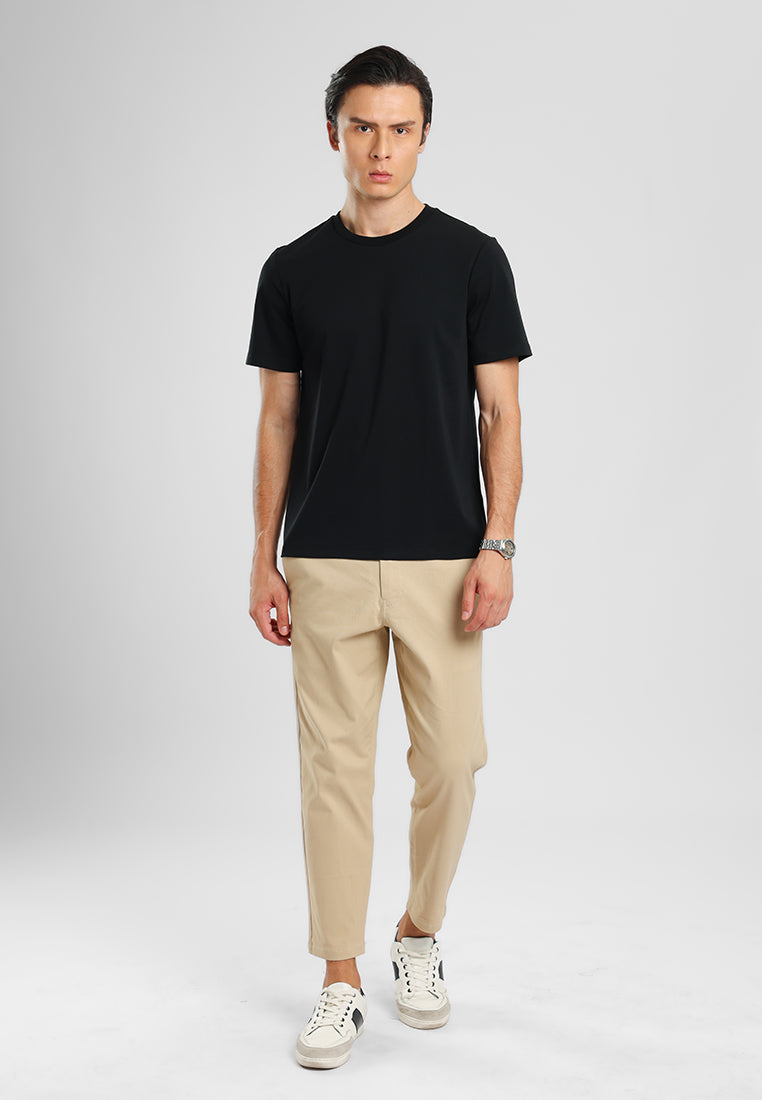 MANZONE - Kaos Lengan Pendek Pria Zane 02 Slim Fit - Black