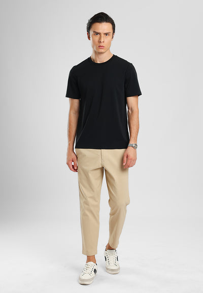 MANZONE - Kaos Lengan Pendek Pria Zane 02 Slim Fit - Black