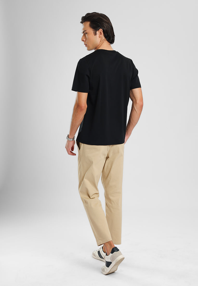 MANZONE - Kaos Lengan Pendek Pria Zane 02 Slim Fit - Black