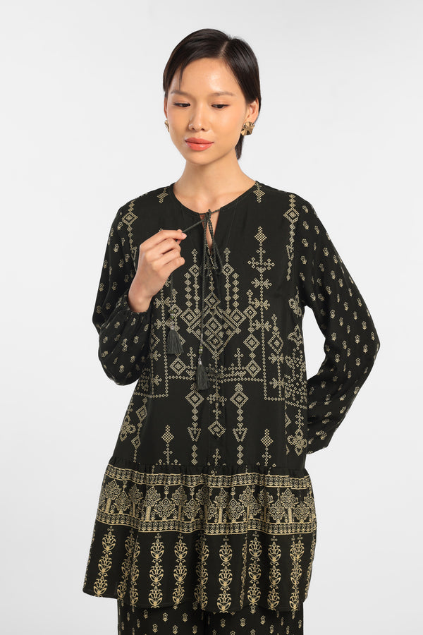MINIMAL - Atheer - Tunic Motif Ornament - Green Dark - Manzone & Minim ...